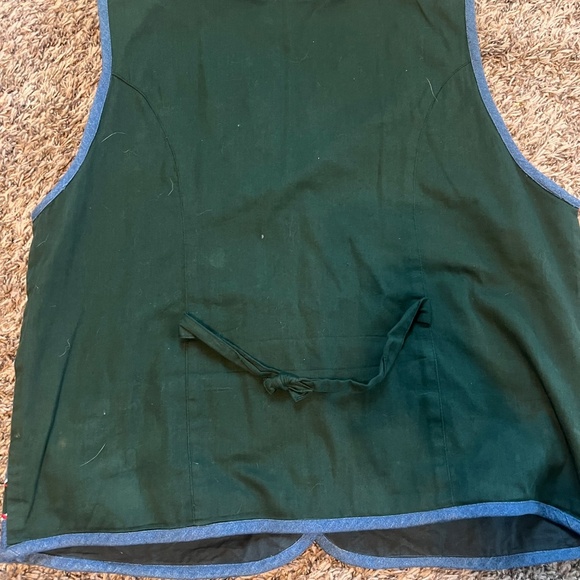 Paul Harris Vintage womens Christmas Holiday snowman graphic embriordered vest L - Picture 8 of 8